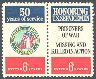 U.S. Servicemen & D.A.V. Pair United States, 1970.